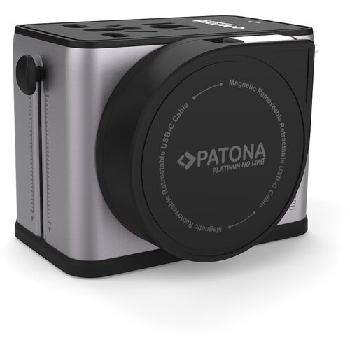 Prio Univerzalni potovalni adapter za UK / US / EU / AUS / CN, 3 x USB-C izhod in 1 x USB-A izhod Slike