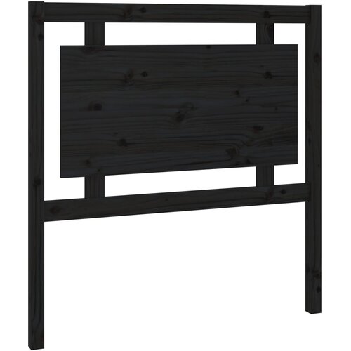 Maison Chic posteljno vzglavje - vzglavna omarica - nočna omarica črno 95,5x4x100 cm trdna borovina, (21706177) Slike