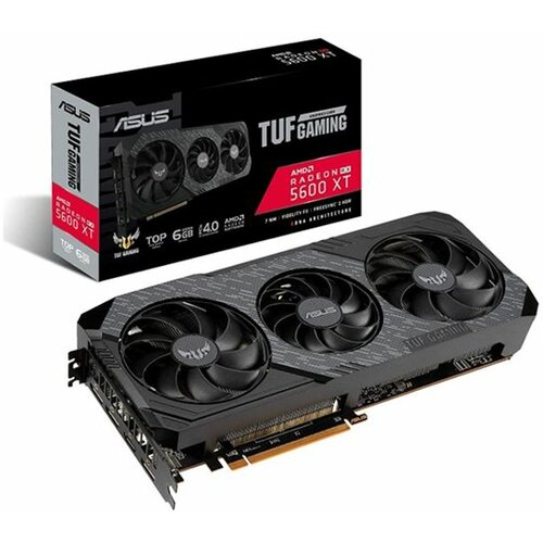 Asus TUF 3-RX5600XT-T6G-EVO-GAMING, AMD Radeon RX 5600 XT, 6GB/192bit GDDR6, HDMI/3xDP, PCI-Ex 4.0, 3x Axial Tech Fans grafička kartica Slike