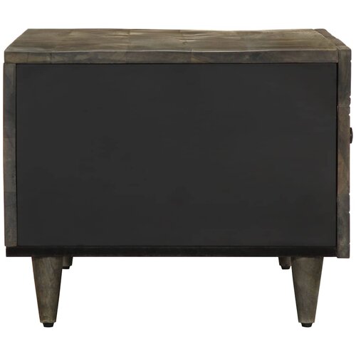  Stol za kavu svijetlo sivi 80x50x40 cm Puno drvo Mango Slike