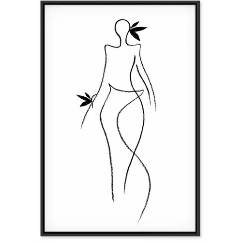  Slika - Exotic Dance (1 Part) vertical 60x90 U crnom drvenom okviru Slike