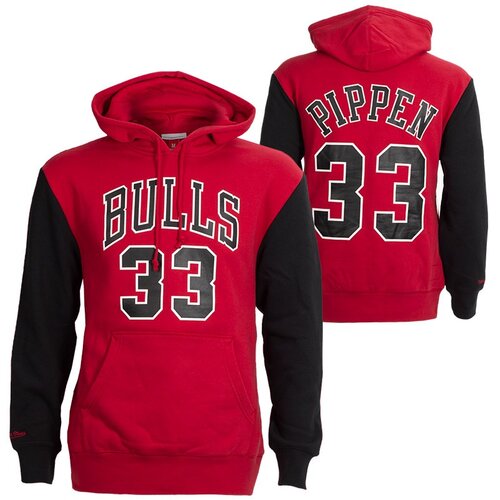 Mitchell And Ness mu&amp;scaron;ki Scottie Pippen 33 Chicago Bulls 1996 Fashion Fleece pulover sa kapuljačom Slike