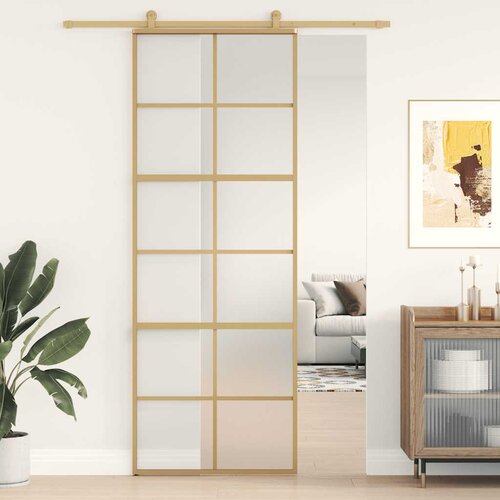  Klizna vrata zlatna 76x205 cm matirano staklo ESG i aluminij Cijene