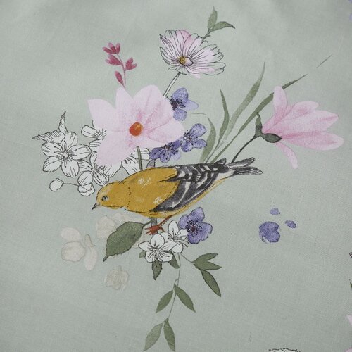 Catherine Lansfield Svijetlo zelena posteljina za bračni krevet/za produženi krevet 230x220 cm Songbird &amp;ndash; Slike