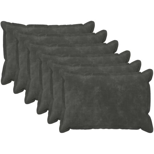  Presvlaka za jastuk 6 kom. HOUTEN Antracit 30 x 50 cm - Dizajn s paspulom Antracit 6 Cijene