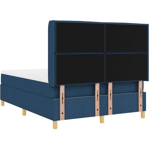 Box spring krevet s madracem Plava 140 x 200 cm tkanina Slike
