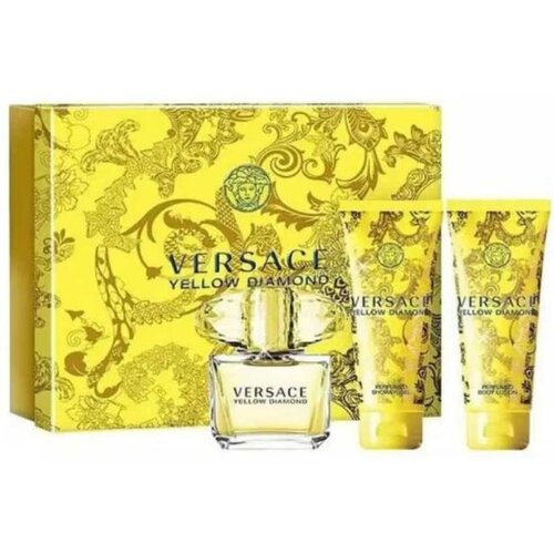 Versace yellow diamond gift set ( edt 50ml + sg 50ml + bl 50ml ) Slike