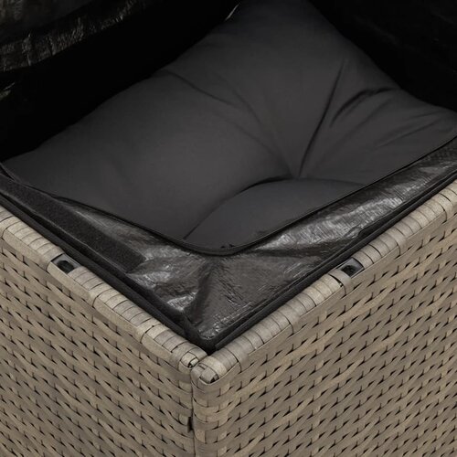  9-dijelni set vrtnih sofa od poliratana s jastucima sivi Slike