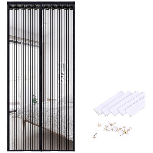 INF Magnetni zaslon za vrata, črtast poliester, 9 parov zaponk, 90x220 cm, (5000253823) Cene