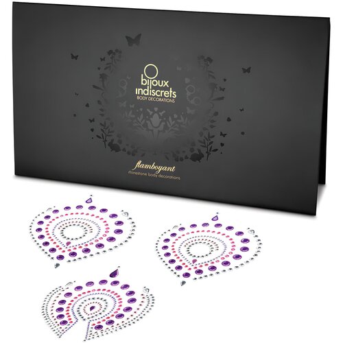 Bijoux Indiscrets Sijoči diamanti intimni nakit set - 3-delni (roza-vijolična) Cene
