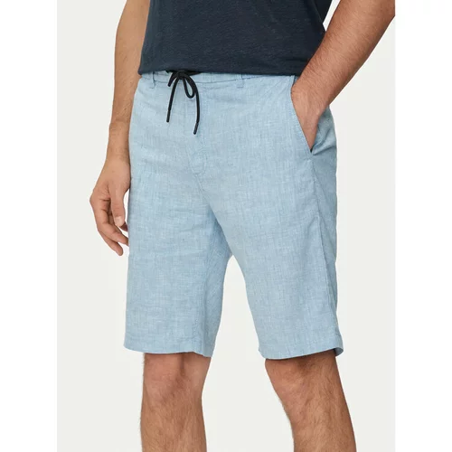 Boss Kratke hlače iz tkanine Chino-Tapered-Ds-1-S 50513027 Modra Tapered Fit