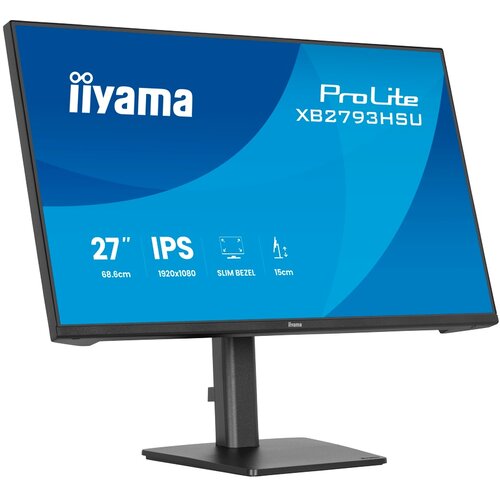 Iiyama monitor led XB2793HSU-B1 27" ips 1920x1080 120Hz, 16:9. 350cd, 1500:1, 1ms, hdmi, dp, usb hub, full ergo, pro Cene