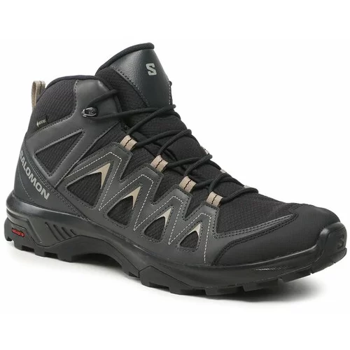 Salomon Trekking čevlji X Braze Mid GORE-TEX L47174800 Črna
