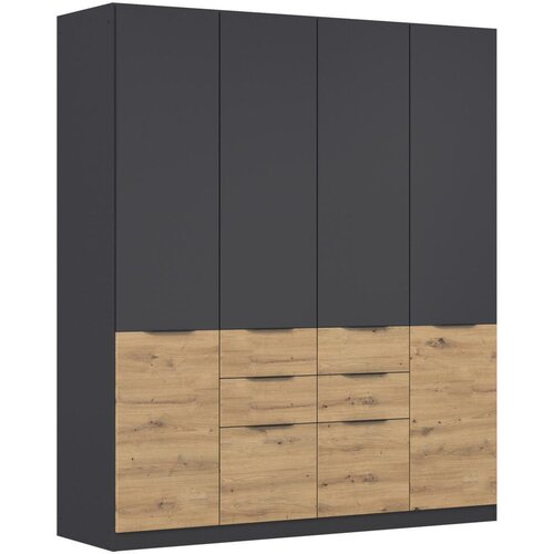 Modern Living Omara Za Oblačila Max, Temno Siva, Barva Hrasta Cene