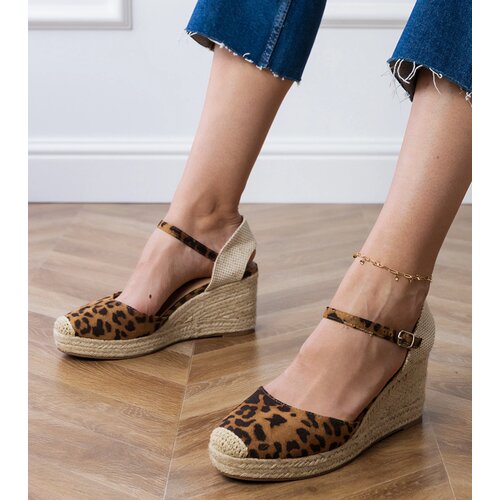  Leopard print wedge espadrille sandals Murrana Cene