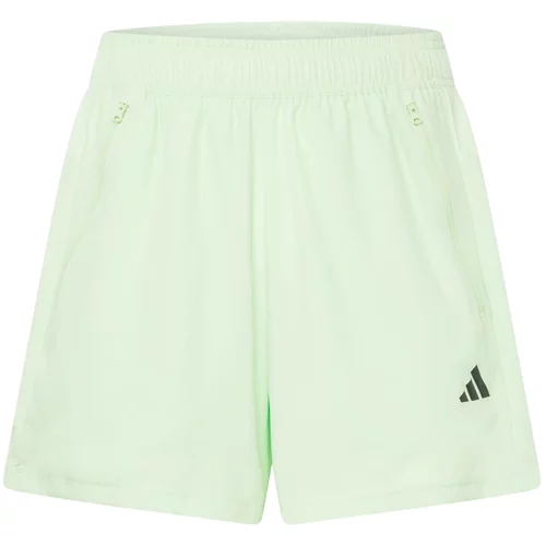 Adidas Športne hlače svetlo zelena / črna