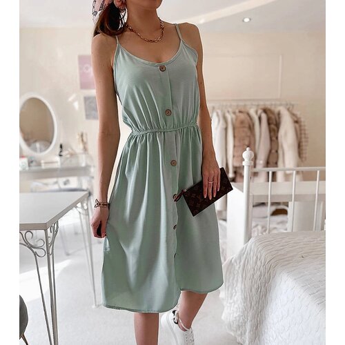 Gemre Green strappy dress Aubin Cene