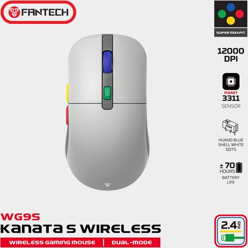 Fantech Mis Wireless Gaming WG9S Kanata S sivi Cene
