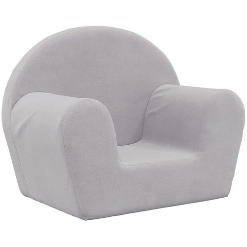  Dječja sofa svjetlosiva od mekanog pli&amp;scaron;a Slike