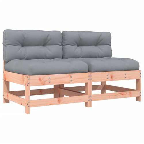 Maison Chic Sredinski kavč - Sofa - Kanape z blazinami 2 kosa trdna douglas jelka, (21727169) Cene