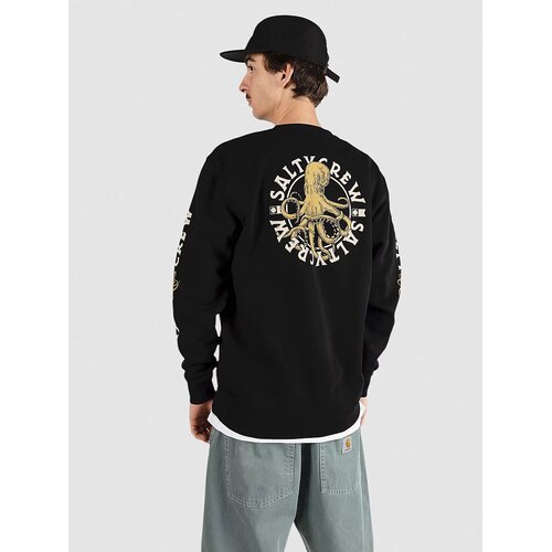 Salty Crew Tentacles Crew Fleece Sweater black Slike