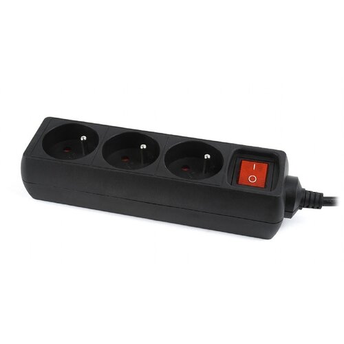Energenie Gembird EG-PSU3F-01 surge protector Black 3 AC outlet(s) 230 V 0.6 m Cene