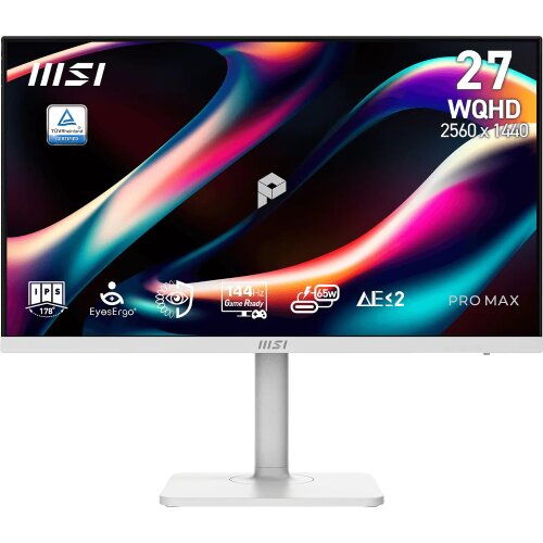 MSI PRO MAX 271QPHW E14 računalni monitor 68,6 cm (27") 2560 x 1440 pikseli Wide Quad HD LCD Bijelo Cijene