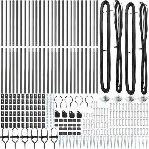  Stup za ogradu 26 pcs Siva 3,2 x 3,2 x 185 cm Slike