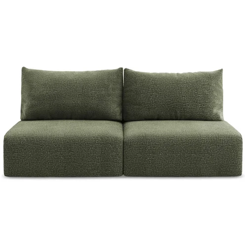 Makamii Zelena sklopiva/s prostorom za odlaganje sofa 216 cm Kalena –