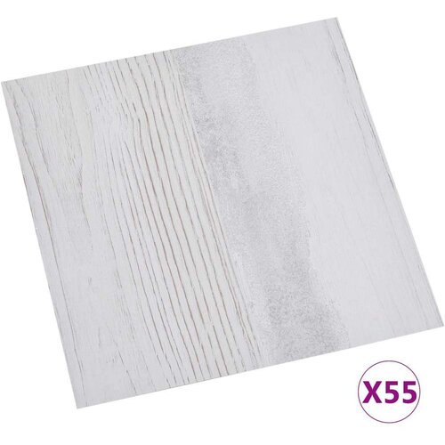  Podne daske 55 pcs Svijetlo siva 5 11 m&amp;sup2; PVC - Bijela i svijetlosiva Slike