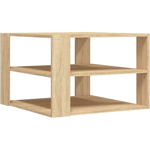 Maison Chic Klubska mizica - kavna mizica - Nizka mizica sonoma hrast 59,5x59,5x40 cm inženirski les, (21752715) Slike