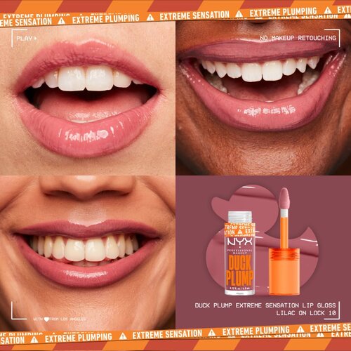 NYX Professional Makeup Duck Plump sijaj za ustnice z učinkom povečanja odtenek 10 Lilac On Lock 6,8 ml Slike