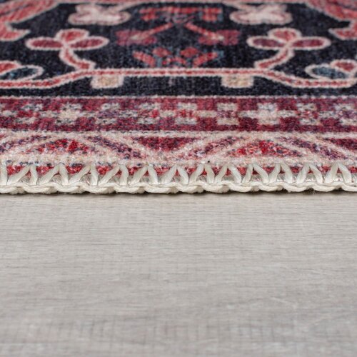 Flair Rugs Bordo rdeč pralen tekač iz me&amp;scaron;anice recikliranih vlaken 60x230 cm Windsor &amp;ndash; Slike