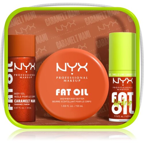 NYX Professional Makeup Fat Oil Body set za telo z vonjem Caramelt Mami 3 kos Slike