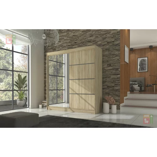 ADRK Furniture Ormar s kliznim vratima Gilton - 200 cm