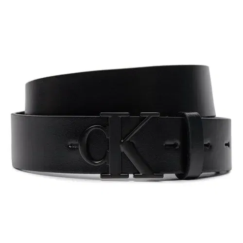 Calvin Klein Jeans Ženski pas Round Mono Pl Lthr Belt 30Mm K60K611490 Črna