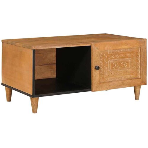 VidaXL Kava Stol Svjetlosmeđa 80 x 50 x 40 cm masivno drvo manga Slike