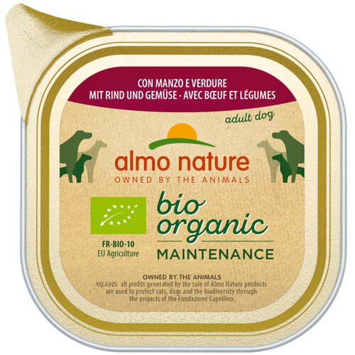 Almo Nature BioOrganic Maintenance 12 x 100 g - Z bio govedino & bio zelenjavo Cijene