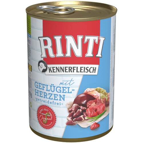 Rinti Ekonomično pakiranje Kennerfleisch 12 x 400 g - Srca peradi Slike