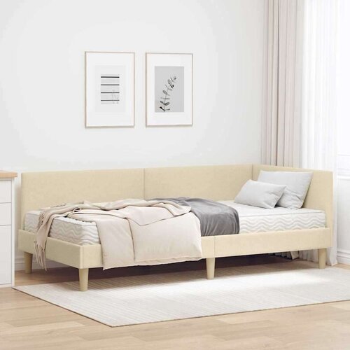  Kotni okvir postelje z matrico Drugo 2 pcs krema blago, (5000121438) Cene