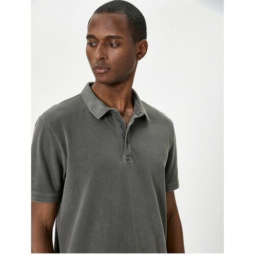 Koton Polo Neck T-Shirt Buttoned Short Sleeve Cotton Cene