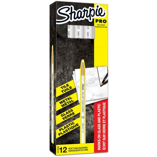 Sharpie Marker za staklo i plastiku beli Slike