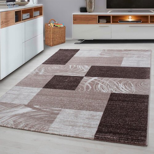 Novel Ravno Tkana Preproga Parma, Rjava, 280x370cm Slike