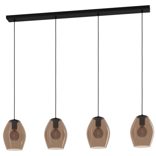 Eglo 390162 - visilica na sajli estanys 4xE27/40W/230V braon Slike