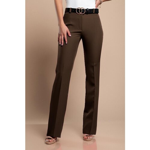 Fenzy Elegantne Duge Hlače Ravnog Kroja, Smeđe Cijene