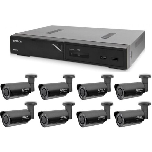 Avtech Set kamera 1x NVR AVH1109 i 8x 5MPX IP Bullet kamera AVM5547 + 8x UTP kabel 1x RJ45 - 1x RJ45 Cat5e 15m! Cijene