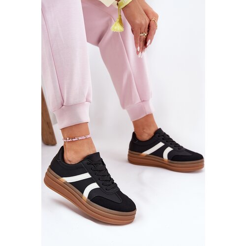 EVENTO Women's Platform Sneakers Black Tolianna Cijene