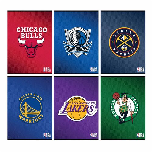  Zvezek A4 NBA, mali karo, 54 listov, sortirano, 1 kos Slike