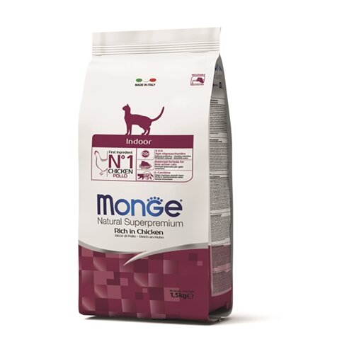 Monge suva hrana za mačke sa ukusom piletine Indoor, 1.5kg Slike