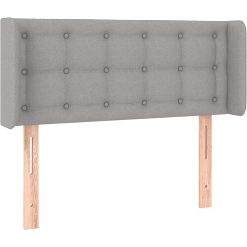 Maison Chic vzglavna omarica - nočna omarica - posteljna omarica z u&scaron;esi svetlo sivo 93x16x78/88 cm blago, (21712862) Cene